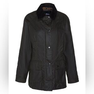 NWOT Barbour Beadnell Wax Jacket, US 4/ UK 8, Olive